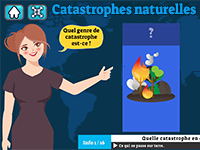 Les catastrophes naturelles, exercice en ligne