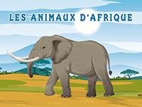 Les animaux d'Afrique, images et description sonore, maternelle